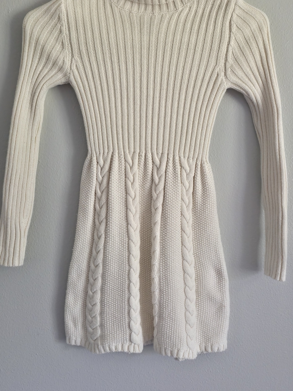 Rachel Zoe Cream Cable Knit Sweater
